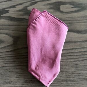 Pink Silk Pocket Scarf